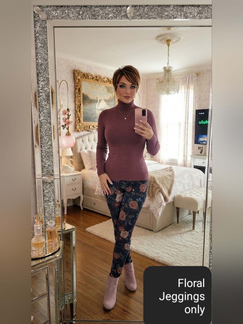 NWOT Jean style Leggings with pockets